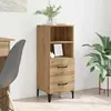 Image de Vidaxl Buffet ChÃªne Artisanal 34 X 34,5 X 90 Cm Bois D'ingÃ©nierie