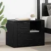 Image de vidaXL Cabinet de chevet ChÃªne noir 60 x 36 x 45 cm Bois d'ingÃ©nierie