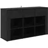 Image de vidaXL Buffet ChÃªne noir 100 x 30 x 59,5 cm Bois d'ingÃ©nierie