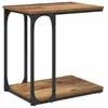 Image de vidaXL Table d'appoint Bois ancien 50 x 35 x 52 cm Bois d'ingÃ©nierie