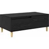 Image de vidaXL Table basse ChÃªne noir 90 x 50 x 35 cm Bois d'ingÃ©nierie