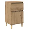 Image de vidaXL Cabinet de chevet avec tiroir ChÃªne artisanal 40 x 35 x 70 cm
