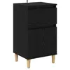 Image de vidaXL Cabinet de chevet ChÃªne noir 40 x 35 x 70 cm Bois d'ingÃ©nierie