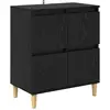Image de vidaXL Buffet ChÃªne noir 60 x 35 x 70 cm Bois d'ingÃ©nierie