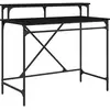 Image de Vidaxl Bureau ChÃªne Noir 100 X 50 X 90 Cm Bois D'ingÃ©nierie