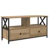 Image de Vidaxl Meuble Tv Avec Tiroir ChÃªne Artisanal 90 X 33 X 45 Cm