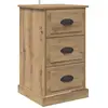 Image de Vidaxl Cabinet De Chevet Avec Tiroir ChÃªne Artisanal 39 X 39 X 67,5 Cm