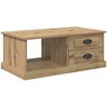 Image de vidaXL Table basse ChÃªne artisanal 90 x 50 x 35 cm Bois d'ingÃ©nierie