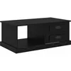Image de vidaXL Table basse ChÃªne noir 90 x 50 x 35 cm Bois d'ingÃ©nierie