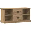 Image de Vidaxl Meuble Tv ChÃªne Artisanal 99,5 X 35,5 X 48 Cm Bois D'ingÃ©nierie