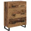 Image de vidaXL Buffet Bois Ancien 69,5 x 34 x 90 cm Bois d'ingÃ©nierie et fer