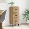 Image de Vidaxl Buffet ChÃªne Artisanal 34 X 34,5 X 90 Cm Bois D'ingÃ©nierie