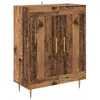 Image de vidaXL Buffet Bois Ancien 69,5 x 34 x 90 cm Bois d'ingÃ©nierie et fer