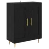 Image de vidaXL Buffet ChÃªne noir 69,5 x 34 x 90 cm Bois d'ingÃ©nierie et fer