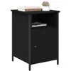 Image de vidaXL Cabinet de chevet 2 pcs ChÃªne noir 40 x 42 x 60 cm