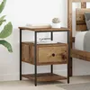 Image de Vidaxl Cabinet De Chevet Bois Ancien 40 X 42 X 56 Cm Bois D'ingÃ©nierie