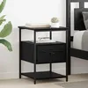 Image de vidaXL Cabinet de chevet ChÃªne noir 40 x 42 x 56 cm Bois d'ingÃ©nierie