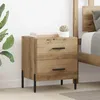 Image de Vidaxl Cabinet De Chevet Avec Tiroir ChÃªne Artisanal 40 X 35 X 47.5 Cm