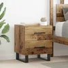 Image de Vidaxl Cabinet De Chevet Avec Tiroir Bois Ancien 40 X 35 X 47.5 Cm