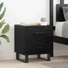 Image de vidaXL Armoires de chevet 2 pcs ChÃªne noir 40 x 35 x 47.5 cm