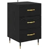 Image de vidaXL Cabinet de chevet ChÃªne noir 40 x 40 x 66 cm Bois d'ingÃ©nierie