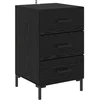 Image de vidaXL Cabinet de chevet ChÃªne noir 40 x 40 x 66 cm Bois d'ingÃ©nierie