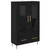 Image de vidaXL Haut Armoire avec tiroir ChÃªne noir 69,5 x 31 x 115 cm