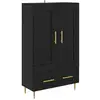 Image de vidaXL Haut Armoire ChÃªne noir 69,5 x 31 x 115 cm Bois d'ingÃ©nierie
