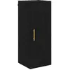 Image de vidaXL Meuble mural ChÃªne noir 34,5 x 34 x 90 cm Bois d'ingÃ©nierie