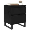 Image de vidaXL Cabinet de chevet ChÃªne noir 40 x 35 x 50 cm Bois d'ingÃ©nierie