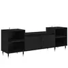 Image de vidaXL Meuble TV ChÃªne noir 160 x 35 x 55 cm Bois d'ingÃ©nierie