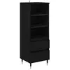 Image de vidaXL Haut Armoire ChÃªne noir 40 x 36 x 110 cm Bois d'ingÃ©nierie