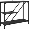 Image de vidaXL Table console ChÃªne noir 88,5 x 30 x 75 cm Bois d'ingÃ©nierie