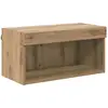 Image de Vidaxl Meuble Tv ChÃªne Artisanal 60 X 30 X 30 Cm Bois D'ingÃ©nierie