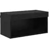 Image de vidaXL Meuble TV ChÃªne noir 60 x 30 x 30 cm Bois d'ingÃ©nierie