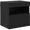 Image de vidaXL Meuble TV mural ChÃªne noir 40 x 30 x 40 cm Bois d'ingÃ©nierie