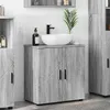 Image de vidaXL Cabinet de salle de bain avec porte Sonoma gris 61 x 35 x 64 cm