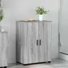 Image de vidaXL Cabinet de salle de bain avec porte Sonoma gris 60 x 35 x 80 cm