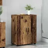 Image de Vidaxl Cabinet De Salle De Bain Avec Porte Bois Ancien 60 X 35 X 80 Cm