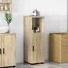 Image de Vidaxl Cabinet De Salle De Bain ChÃªne Sonoma 30 X 35 X 95 Cm