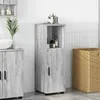 Image de vidaXL Cabinet de salle de bain avec porte Sonoma gris 30 x 35 x 95 cm