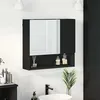 Image de vidaXL Armoire Miroir Noir 59 x 17 x 55 cm Bois d'ingÃ©nierie