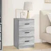 Image de vidaXL Cabinet de chevet Sonoma gris 38 x 38 x 66 cm Bois d'ingÃ©nierie