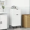Image de vidaXL Cabinet de salle de bain avec tiroir Blanc 39.5 x 36 x 88 cm
