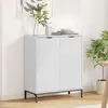 Image de vidaXL Buffet Blanc brillant 69,5 x 33 x 82 cm Bois d'ingÃ©nierie