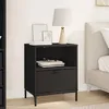 Image de vidaXL Table de chevet Noir 49 x 36 x 61 cm Bois d'ingÃ©nierie