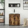 Image de Vidaxl Armoire De Lavabo De Salle De Bain ChÃªne FumÃ© 60 X 34 X 63 Cm