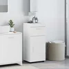 Image de vidaXL Ensemble de Meubles de Salle de Bain TULUM Blanc brillant