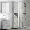 Image de vidaXL Ensemble de Meubles de Salle de Bain TULUM Gris bÃ©ton