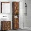 Image de vidaXL Ensemble de Meubles de Salle de Bain TULUM ChÃªne fumÃ©